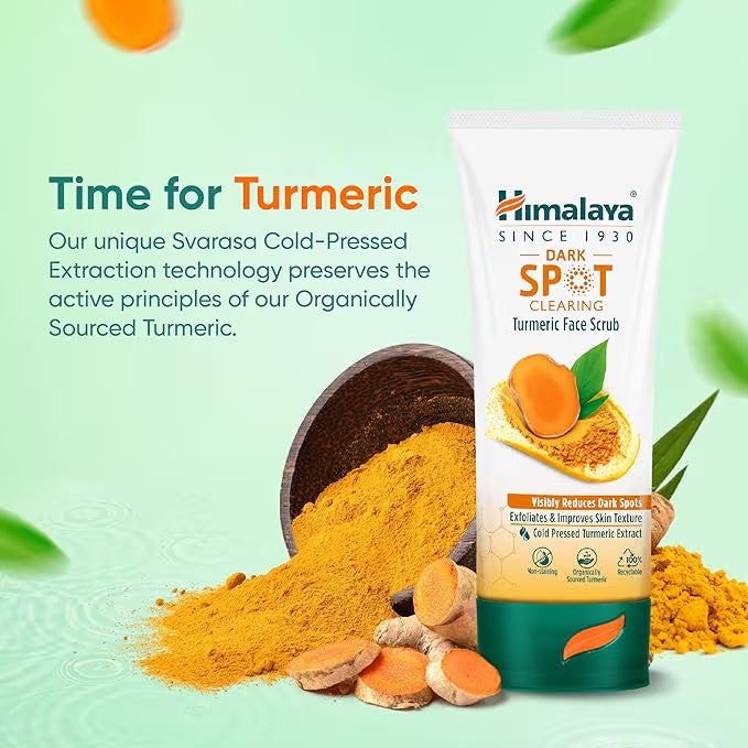 Himalaya Dark Spot Clearing Turmeric Face Scrub | Brightening & Exfoliation Care