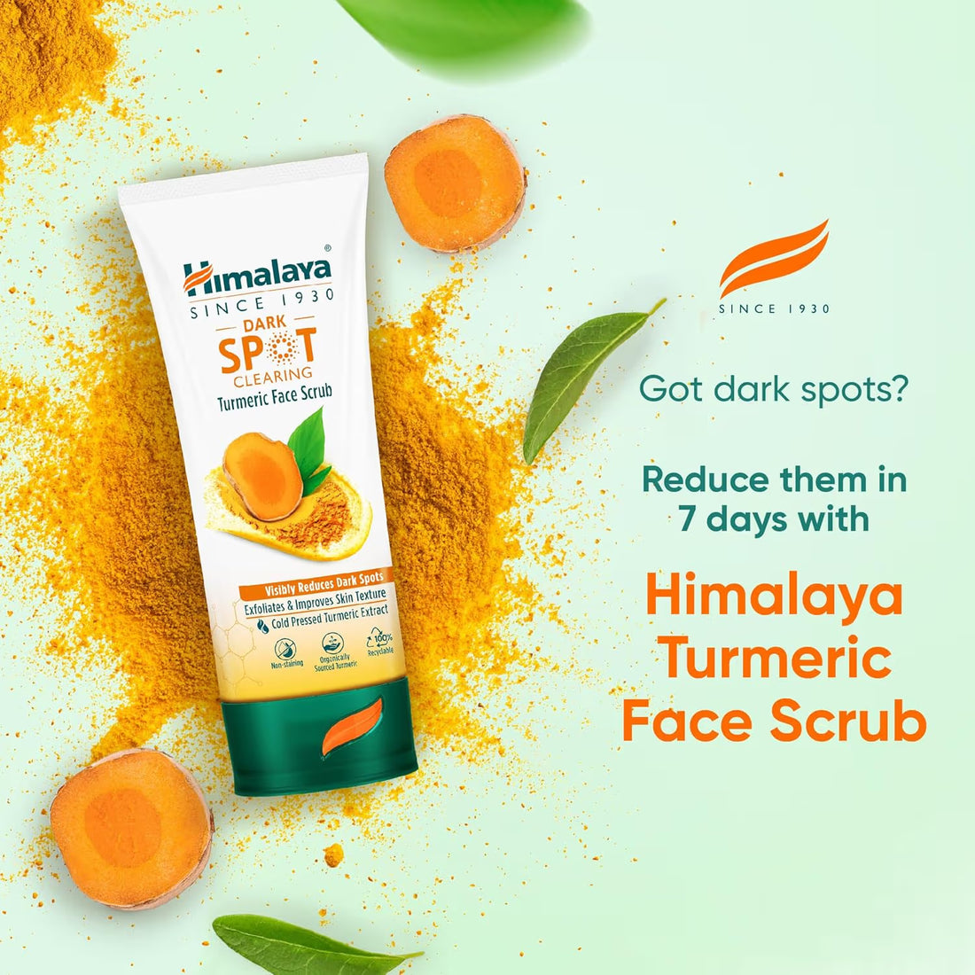 Himalaya Dark Spot Clearing Turmeric Face Scrub | Brightening & Exfoliation Care