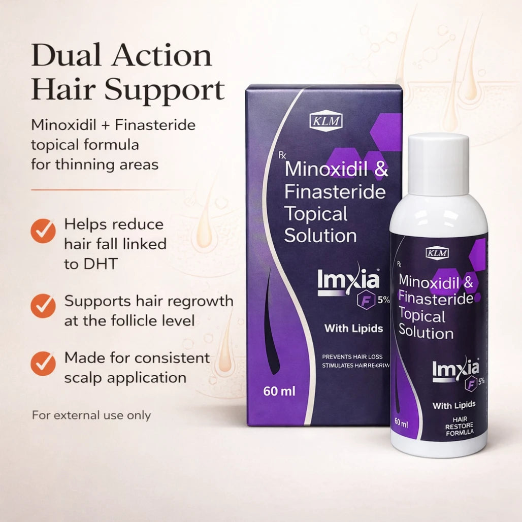 Minoxidil and Finasteride Topical Solution 5% 60ml with Lipids