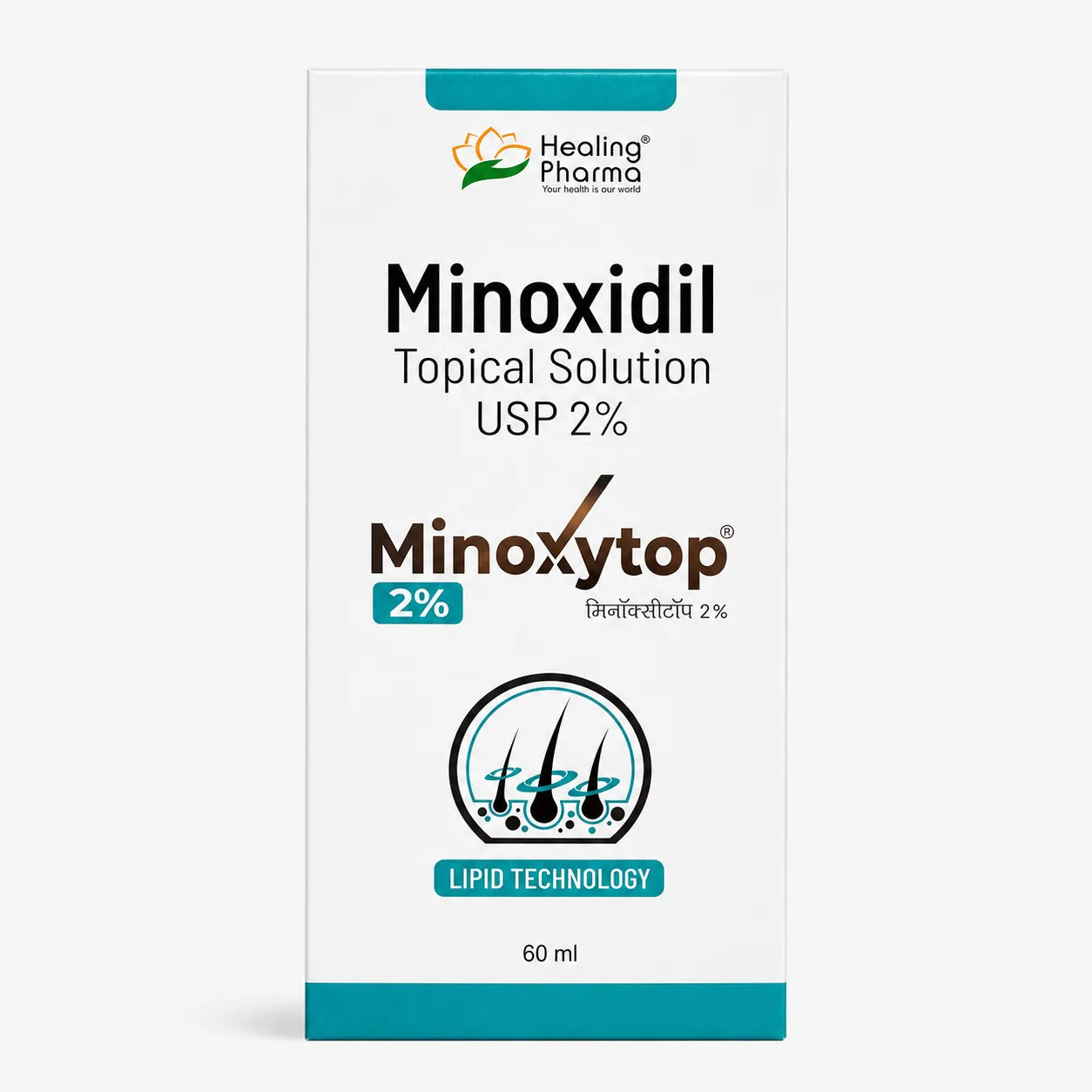 Minoxidil Topical Solution USP 2%, 60ml | Minoxytop for Hair Loss