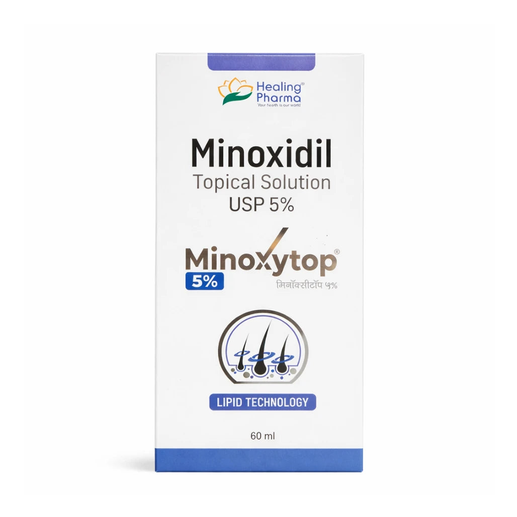 Minoxidil Topical Solution USP 5%, 60ml | Minoxytop for Hair Regrowth
