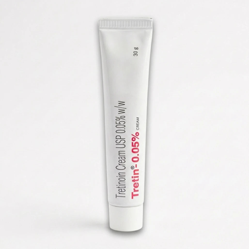 Tretinoin Cream 0.05%, Tretiheal 20g & Tretin 30g for Dark Spots