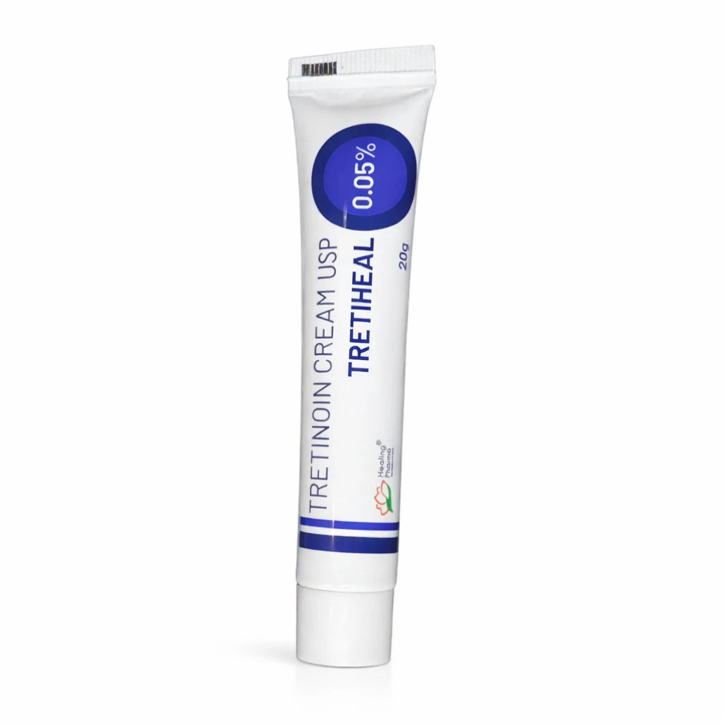 Tretinoin Cream 0.05%, Tretiheal 20g & Tretin 30g for Dark Spots